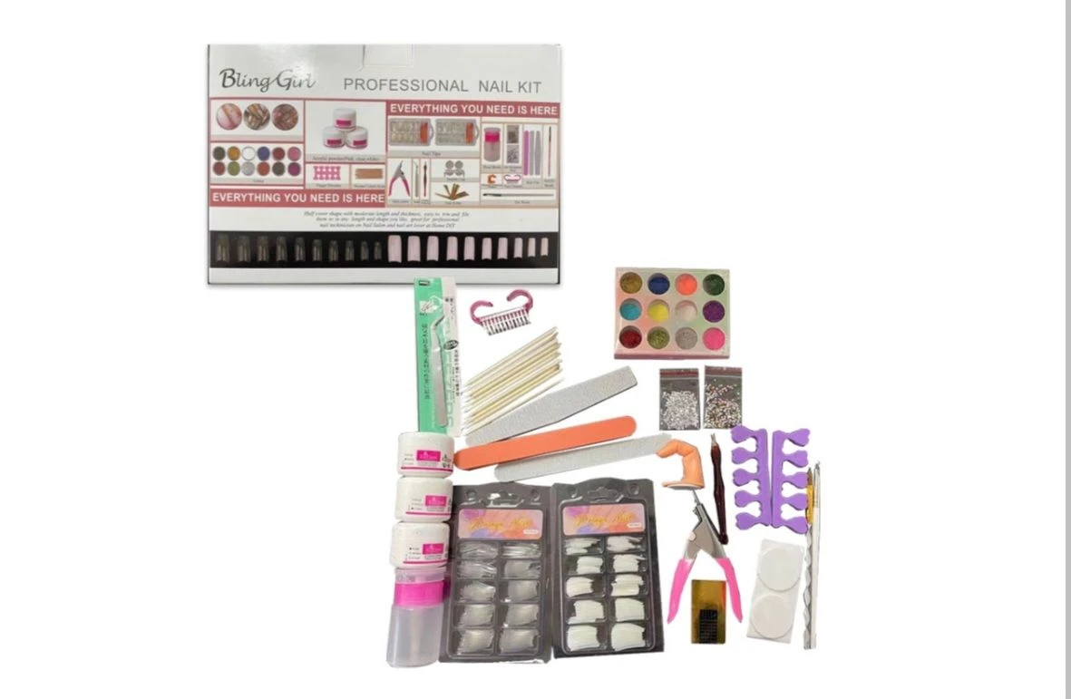 Bling Girl 38-Piece Professional Acrylic Nail Starter Kit