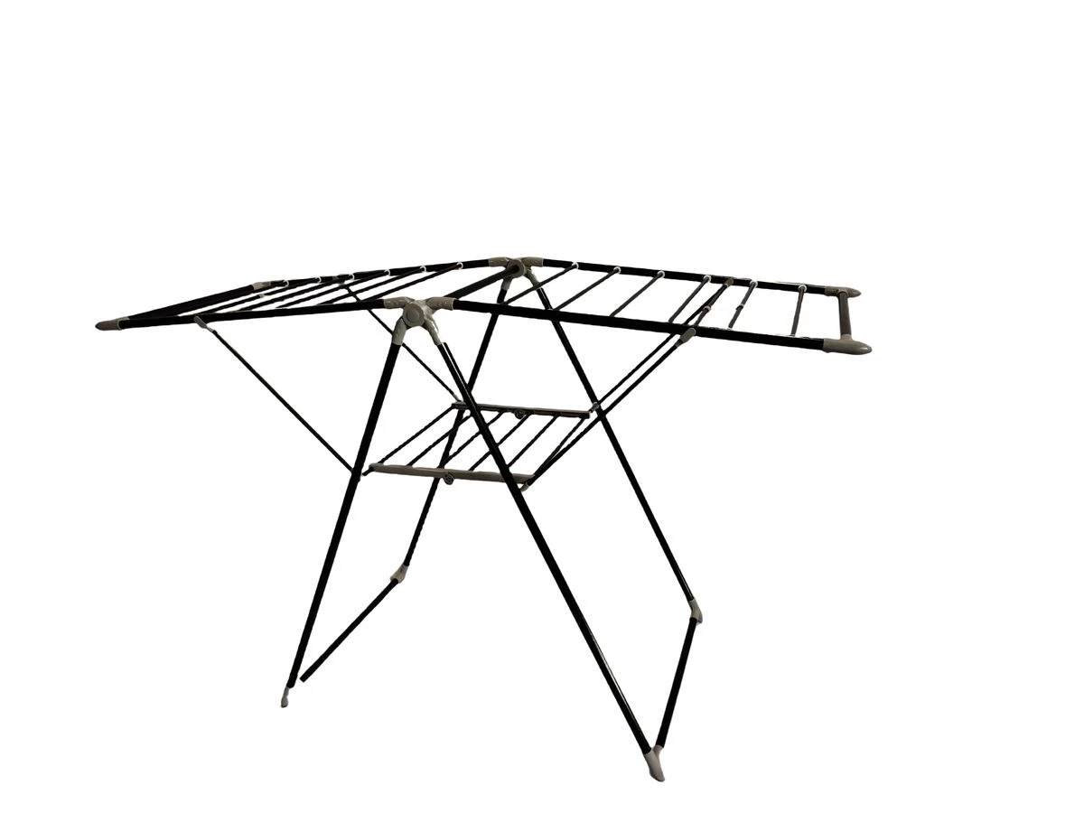 Black Home Clothes Stand - Washing Line - Foldable Dryer
