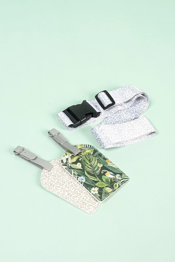 3 Pack Java Botanic Luggage Strap Set