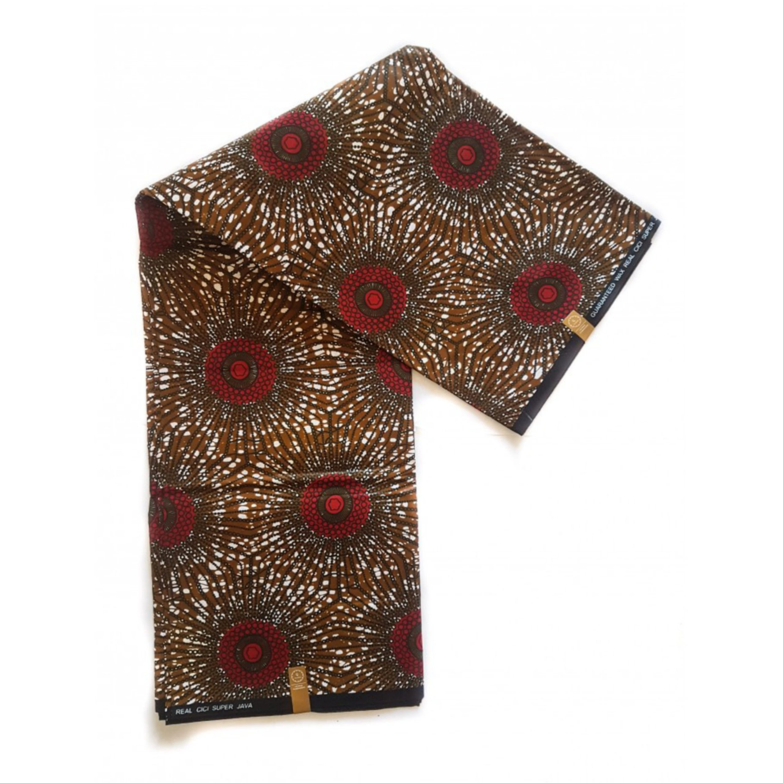 Brun African Print Fabric