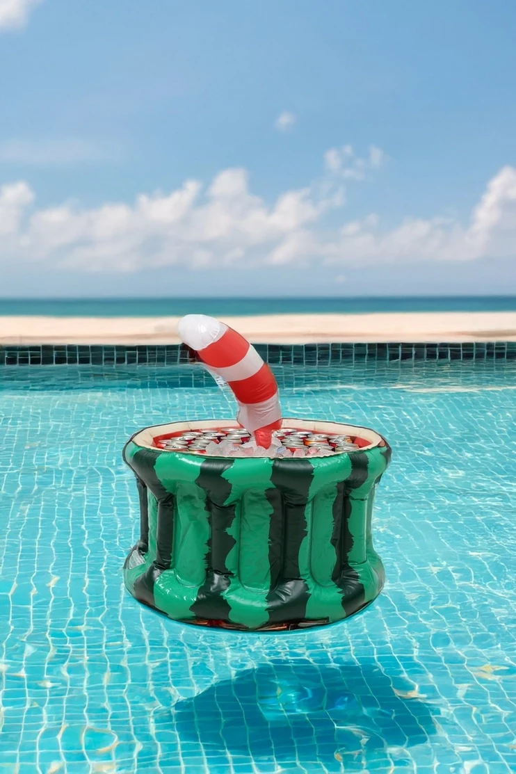 Inflatable Watermelon Pool Drinks Cooler