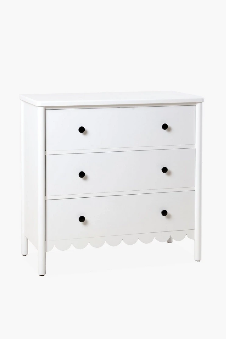 Scallop 3 Drawer Unit