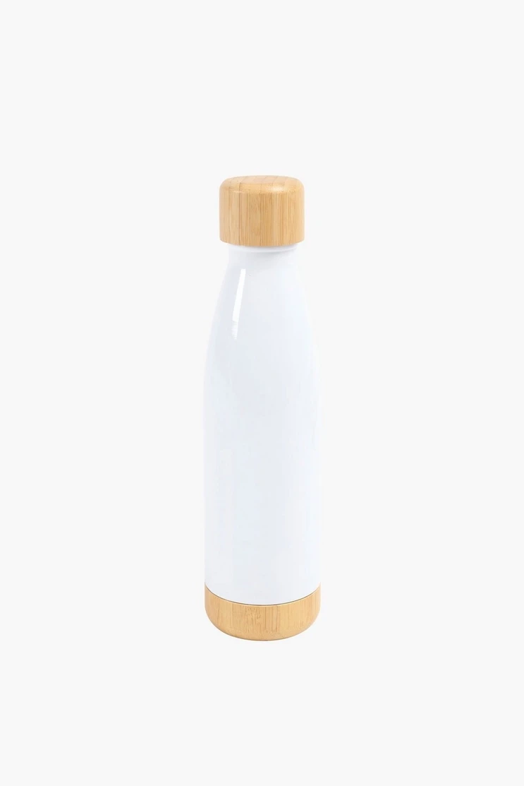 Bamboo Stainless Steel Bottle, 500ml