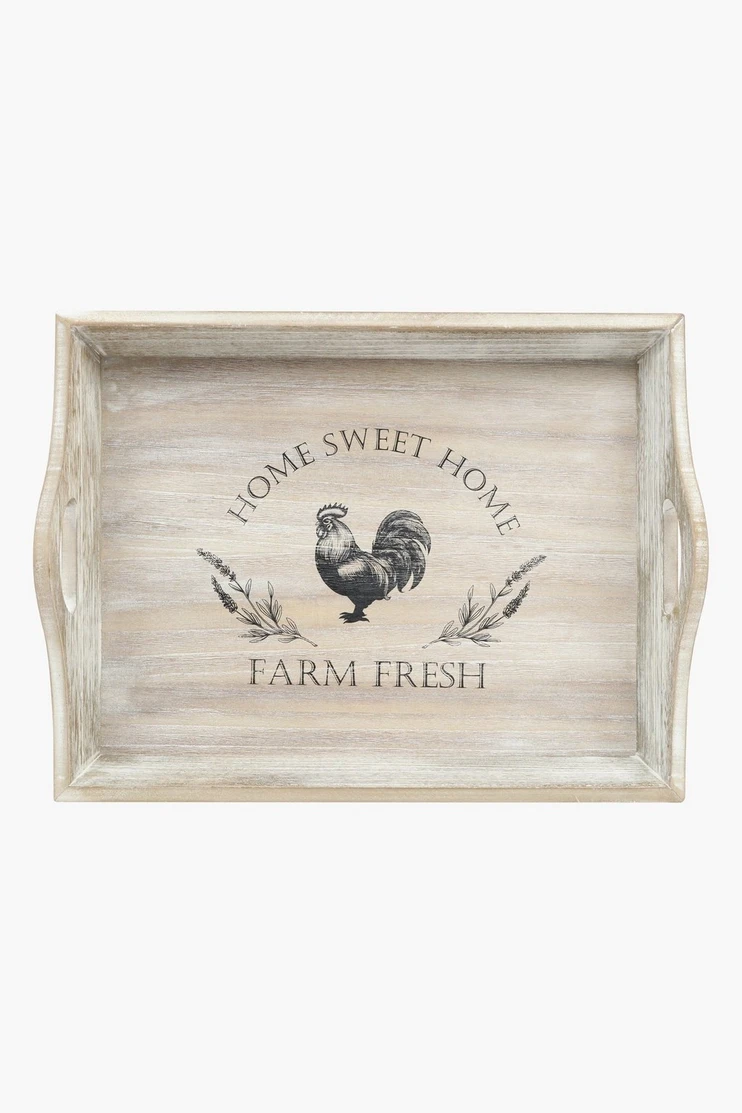 Rooster Wooden Tray