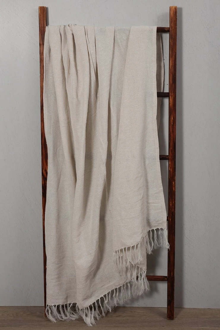 Polycotton Mingle Tassel Throw 200x220cm