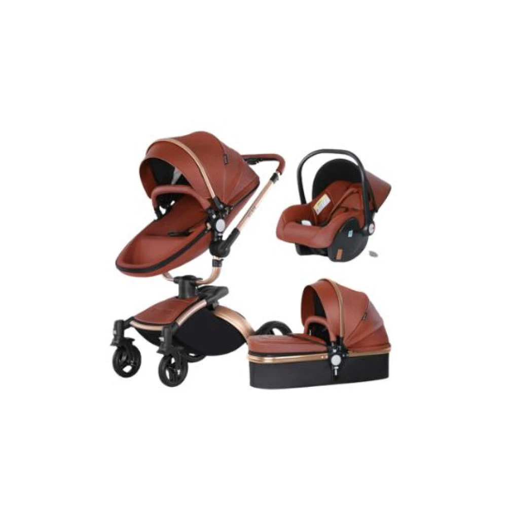 Agape Luxury 3 in 1 Baby Stroller Eggshell 360 Travel System