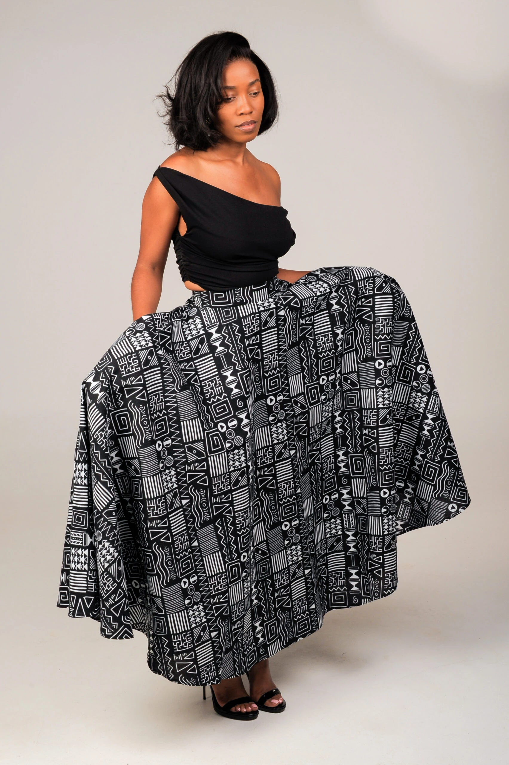 Mud Mono Flare Skirt