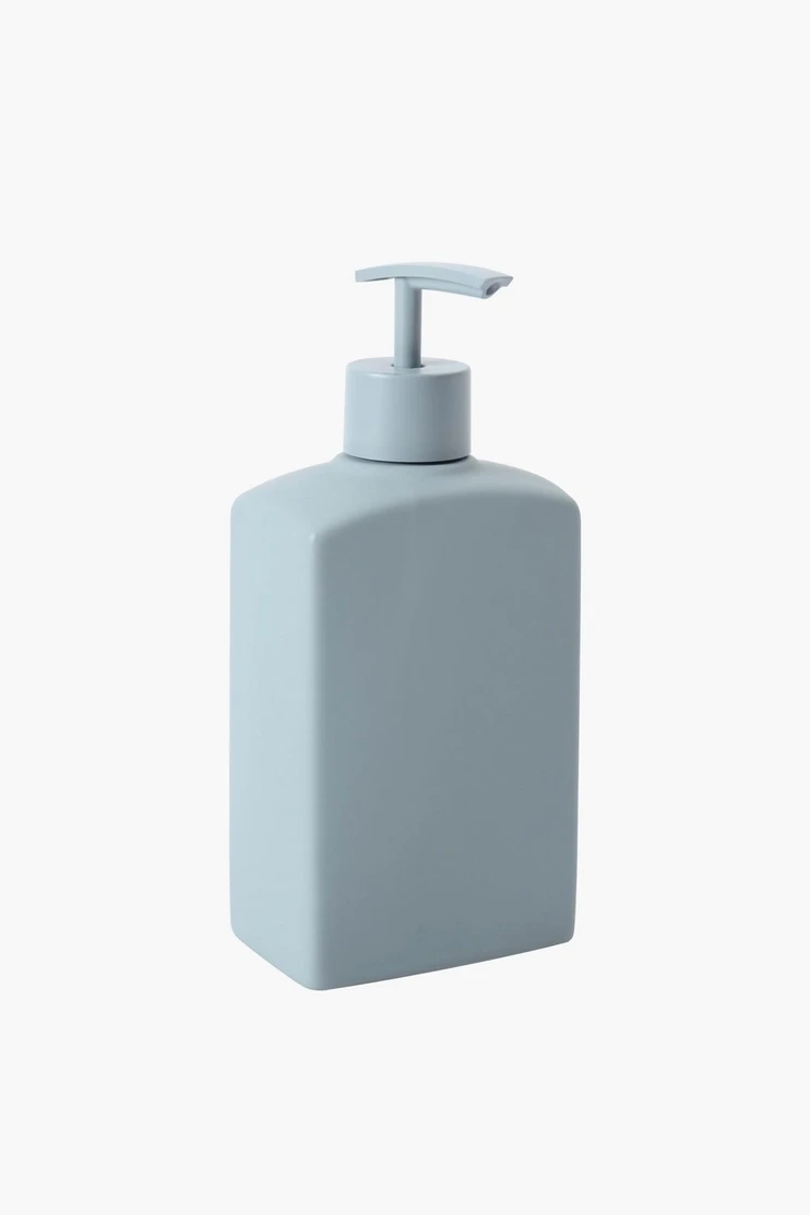 Ceramic Rubber Coated Rectangular Soap Dispenser