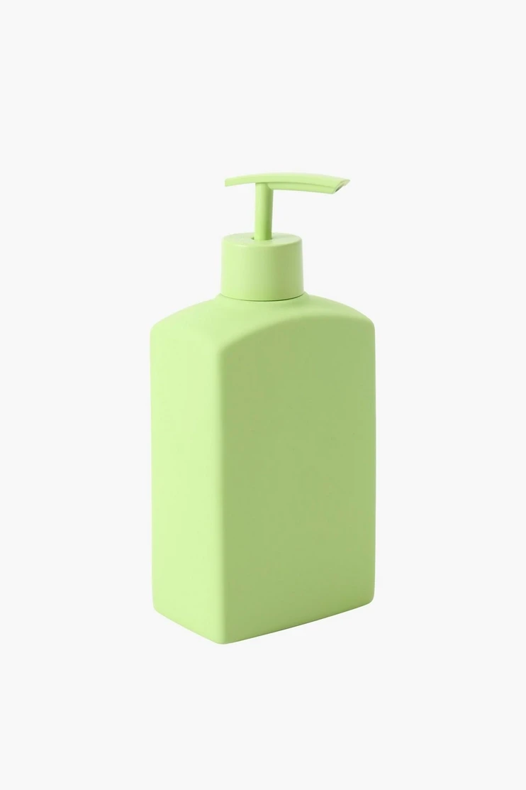 Ceramic Rubber Coated Rectangular Soap Dispenser