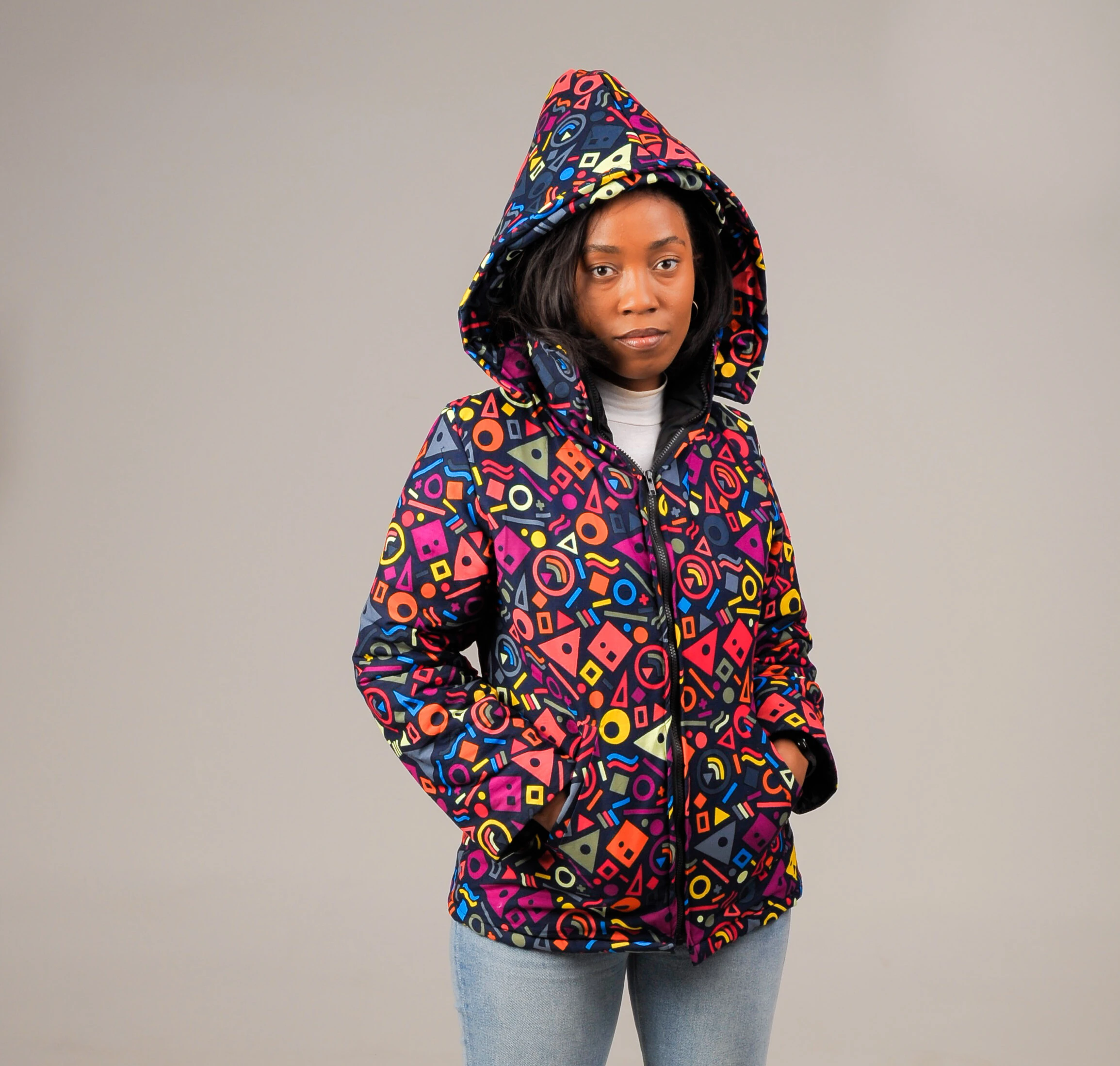 Umkhosi Afriprint Winter Parka Jacket- Unisex