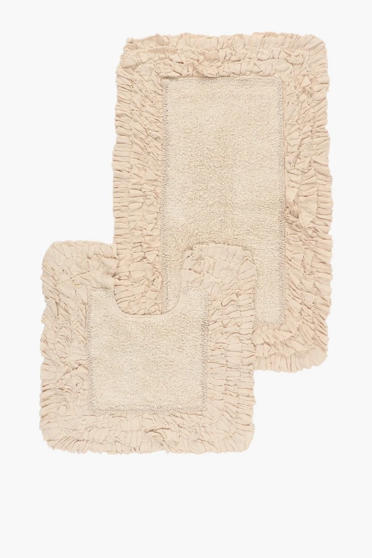 2 Piece Flayers Bath Mat Set
