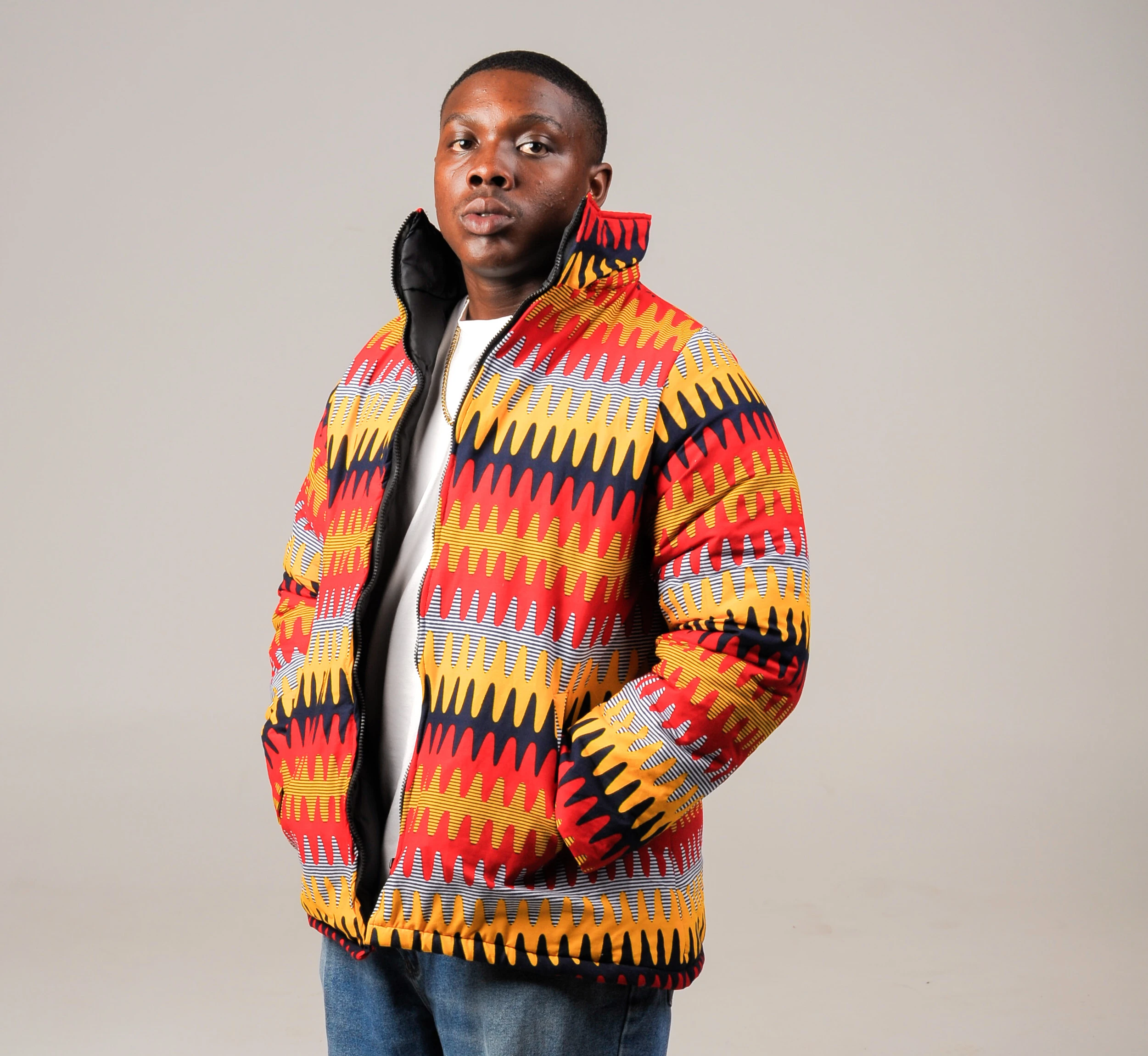 Igagasi Afriprint Winter Parka Jacket- Unisex