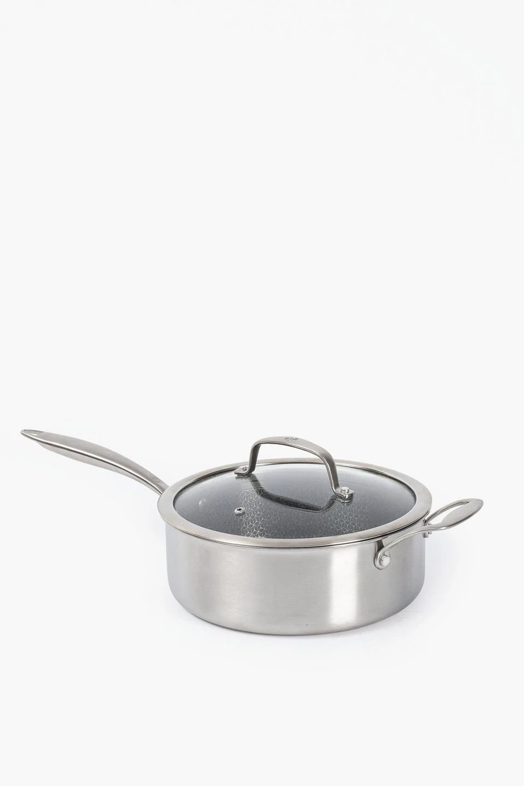 MasterChef Stainless-steel Matrix Saute Pan, 24cm