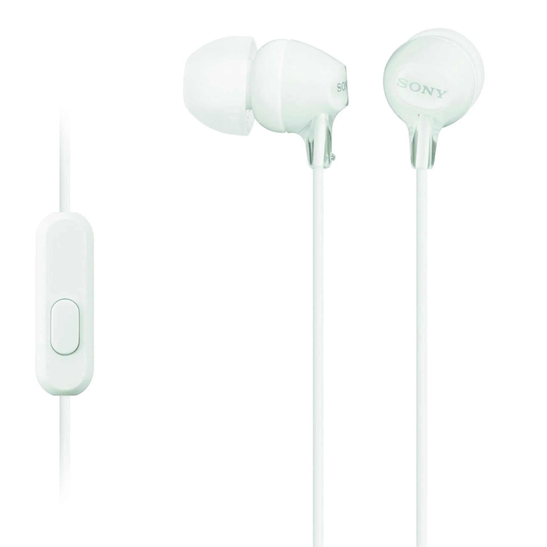 Sony MDR-EX15AP Earphones With Mic White