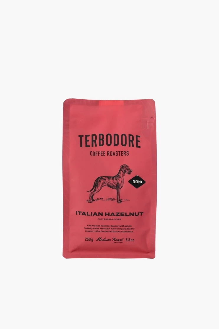 Terbodore Ground Coffee Roasters Italian Hazelnut, 250g