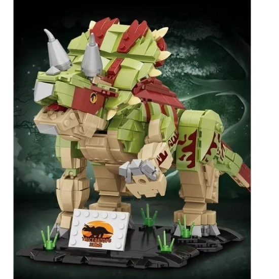 Dinosaur World Triceratops Building Blocks