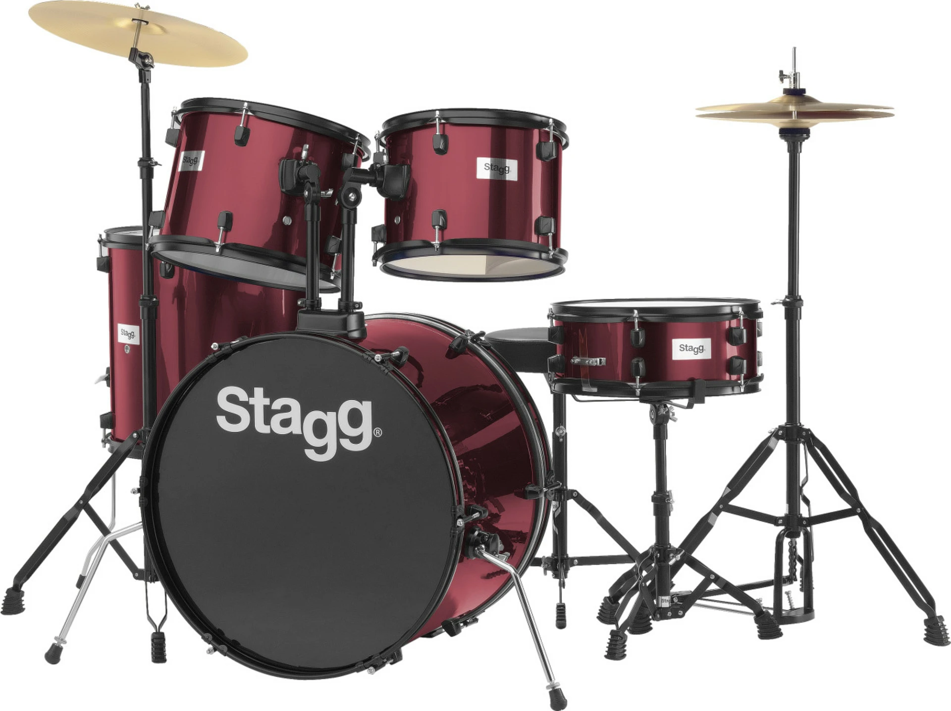 Stagg TIM122 Wine Red 5PC Drumset