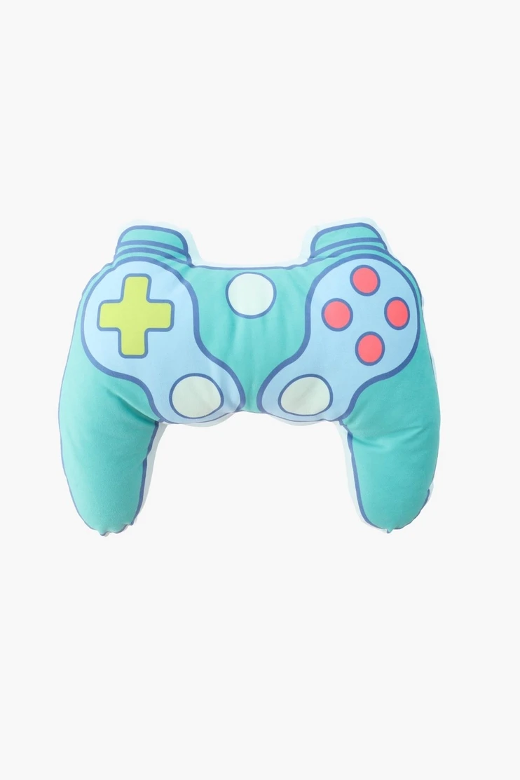 Shaped Bright Gamer Cushion, 55x40cm