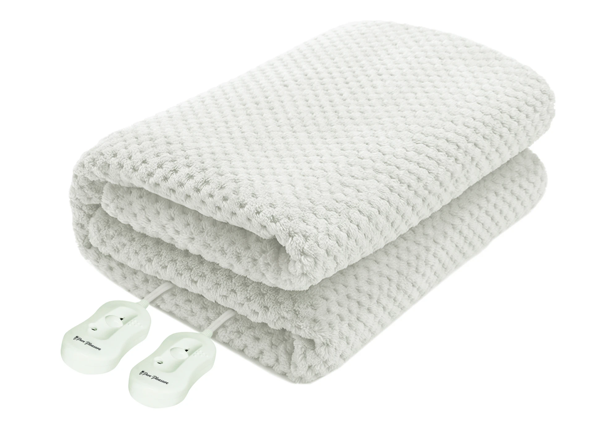 Pure Pleasure King Fitted Coral Fleece Electric Blanket