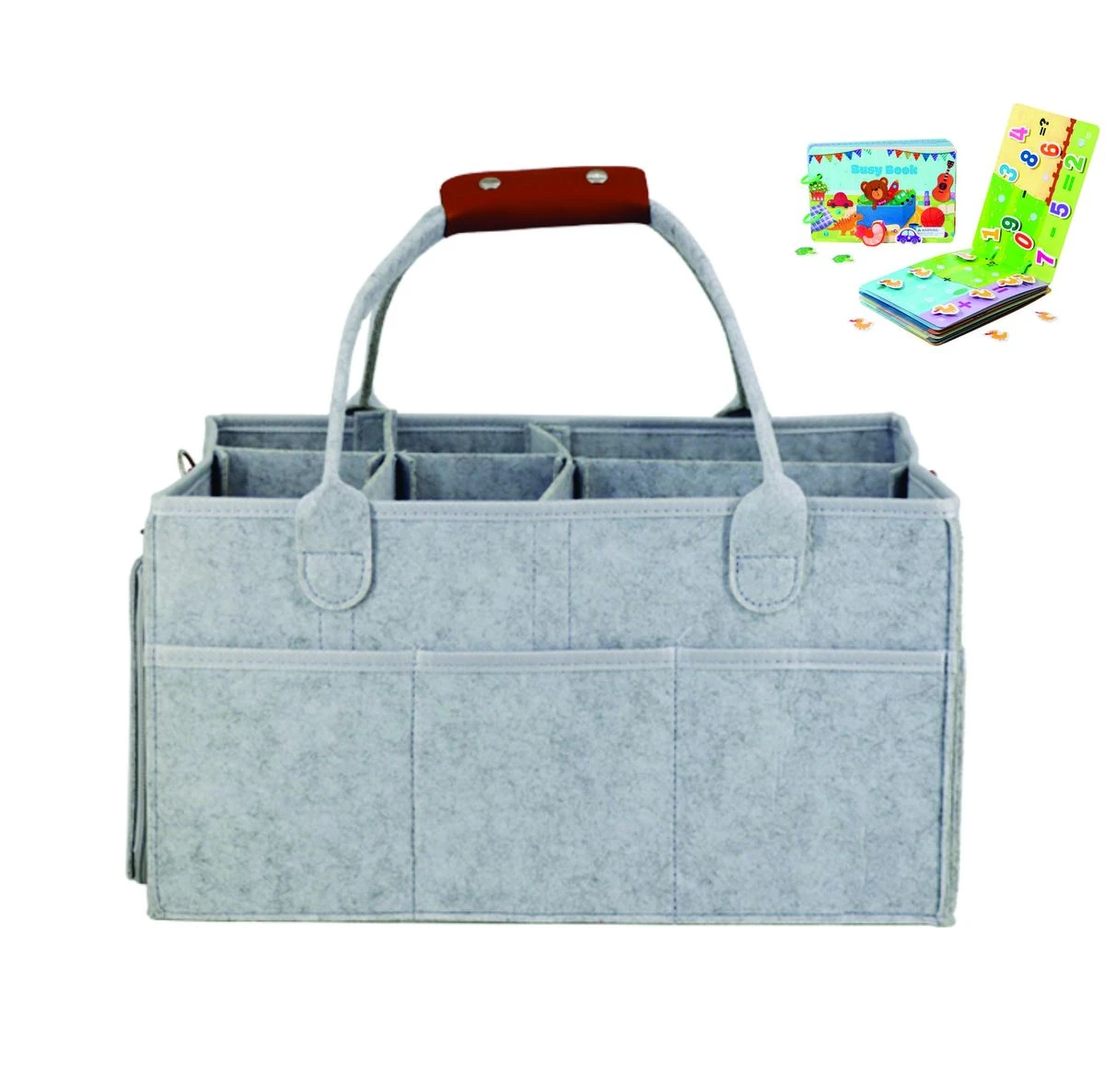 Parker Baby Diaper Caddy, Nursery Storage Bin & Car Organizer for Diapers
