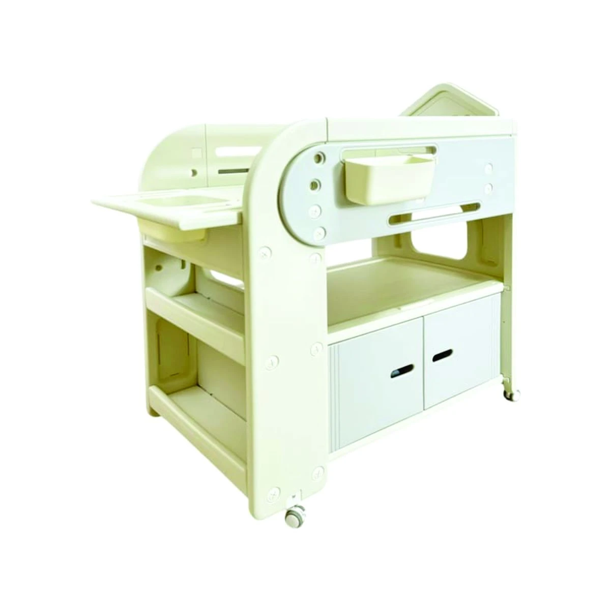 Baby Changing Station With Storage, Easy Assembly Baby Diapering & Bathing