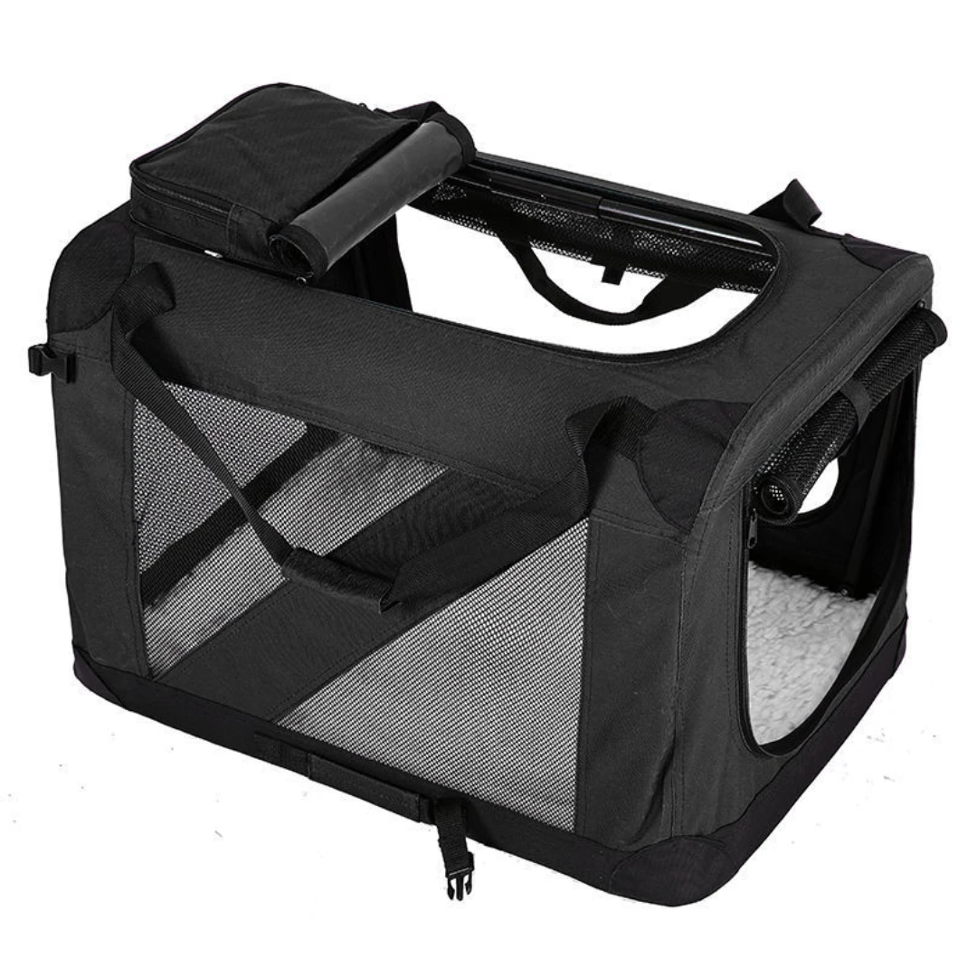 Large Pet Carrier Soft Sided Travel Dog Crate for Large Cats Small Dogs
