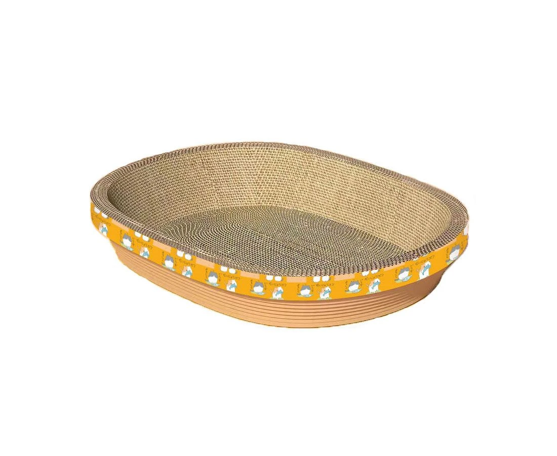MEshine Cat Scratcher-Oval Scratching Board For Cats