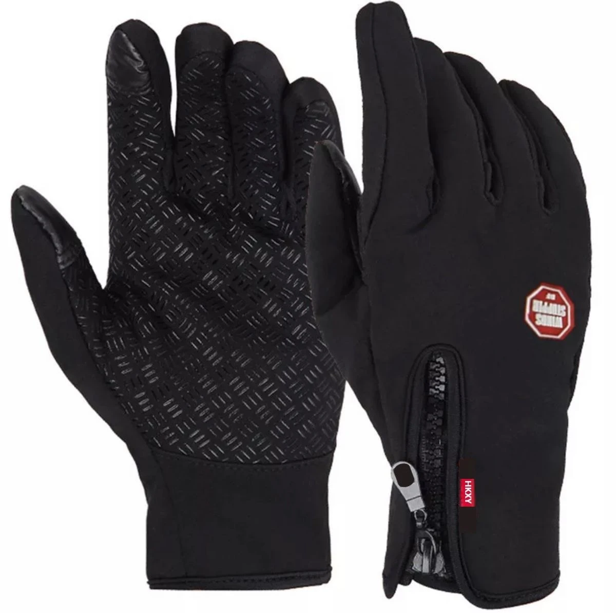 Gloves - Unisex Touchscreen Gloves for Cycling (Black)