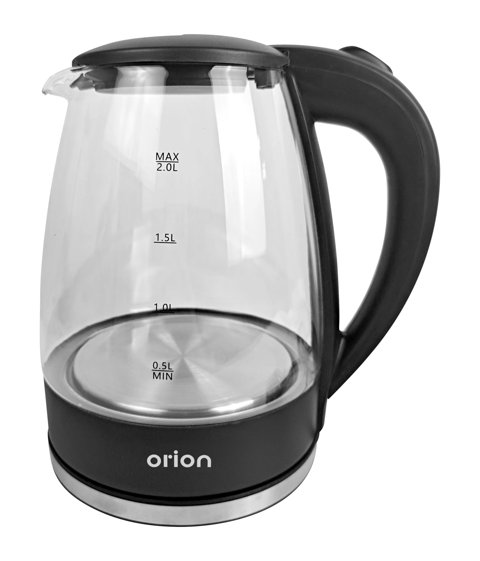 Orion 1.8L Glass Kettle With S/S Trim KCS163