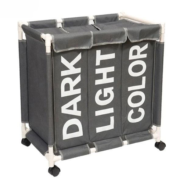 Grey Foldable Laundry Bas...