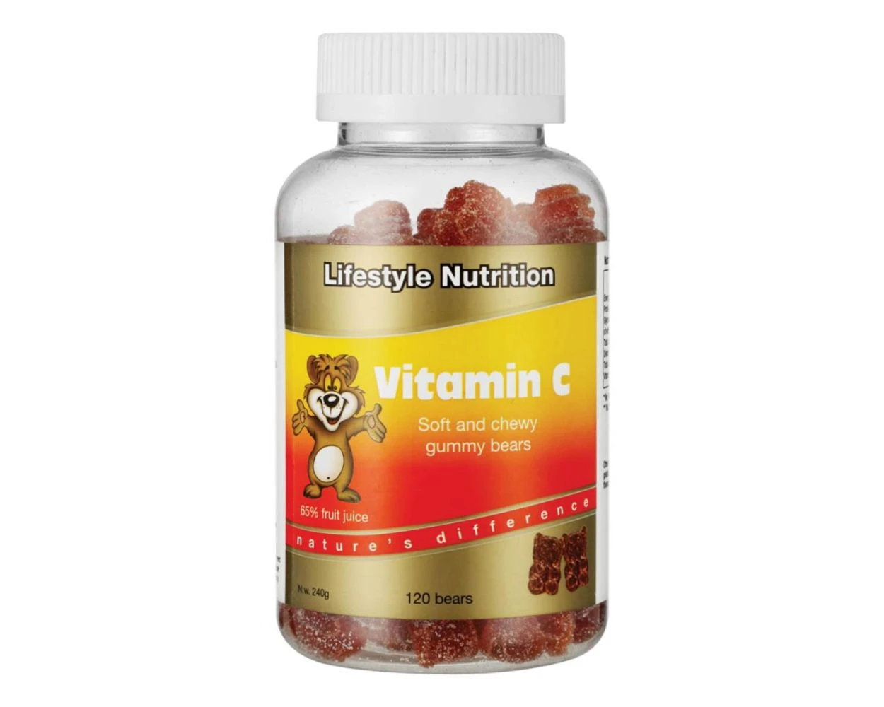 Lifestyle Gummy Bears Vitamin C 120's